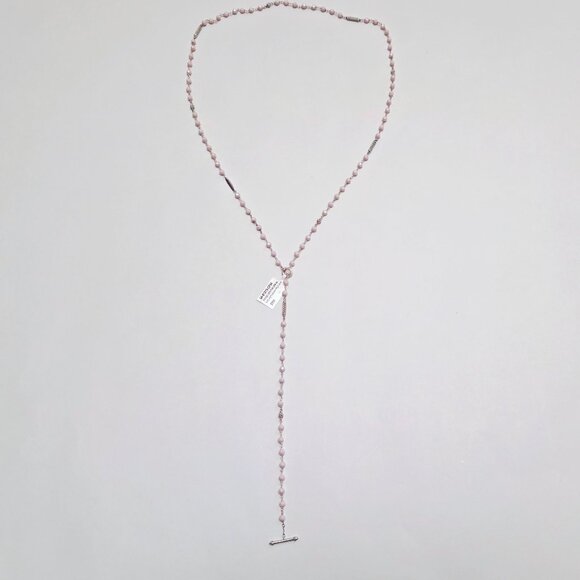 Lagos Pink Caviar Long Pink Ceramic Beaded Necklace - Picture 7 of 16
